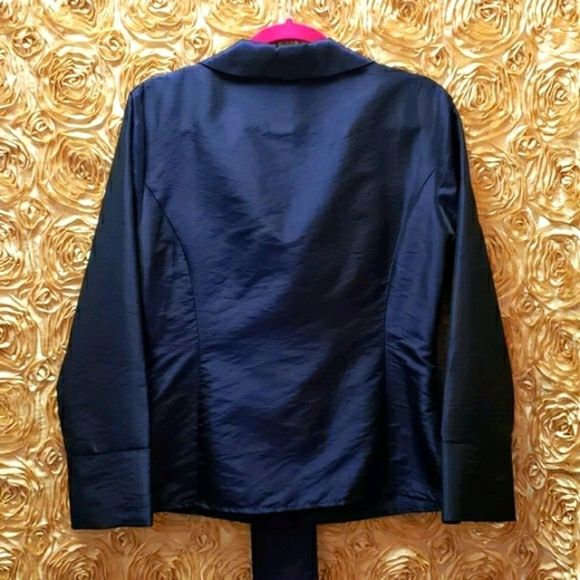 NWT 💜🖤 LAURA Purple Shimmer Evening Top/ Blouse - Picture 4 of 16